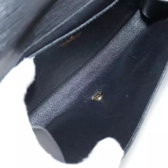 LOUIS VUITTON Epi Art Deco Clutch Bag Black M52632 LV Auth - Picture 16 of 16